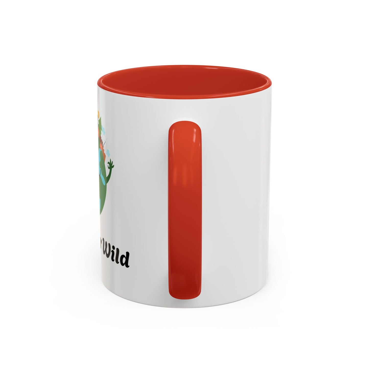 Eco-Friendly Coffee Mug - Live Your Wild Design, Earth Lover Gift, Nature Lover Mug, Cute Plant Mug, Green Living Kitchenware