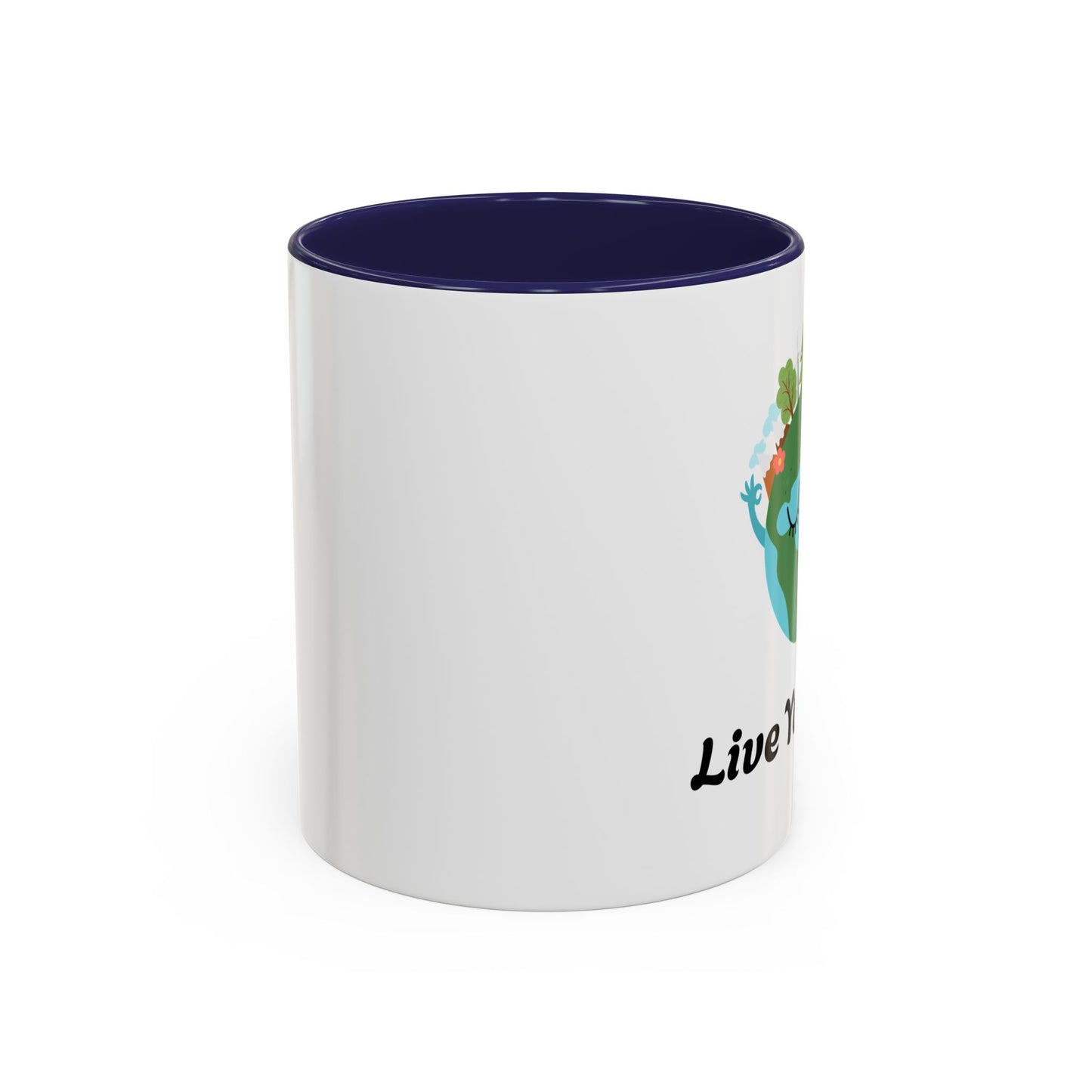 Eco-Friendly Coffee Mug - Live Your Wild Design, Earth Lover Gift, Nature Lover Mug, Cute Plant Mug, Green Living Kitchenware