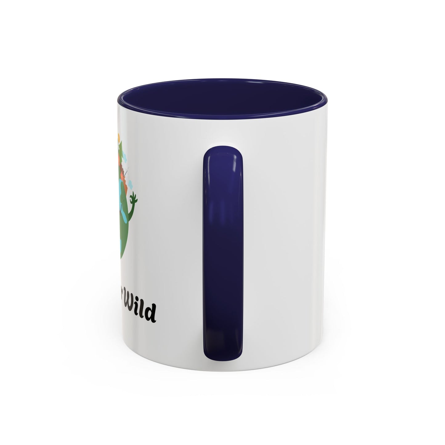 Eco-Friendly Coffee Mug - Live Your Wild Design, Earth Lover Gift, Nature Lover Mug, Cute Plant Mug, Green Living Kitchenware