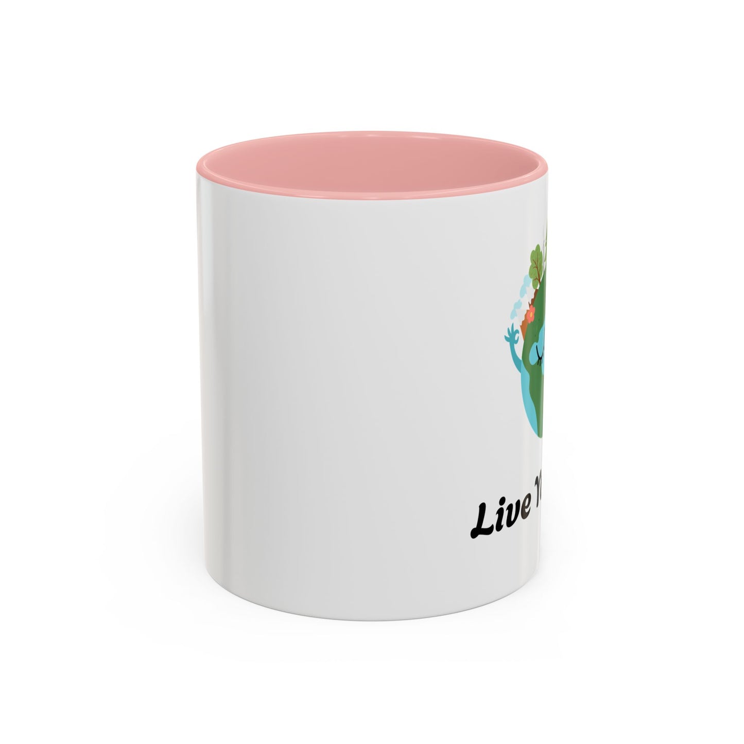 Eco-Friendly Coffee Mug - Live Your Wild Design, Earth Lover Gift, Nature Lover Mug, Cute Plant Mug, Green Living Kitchenware