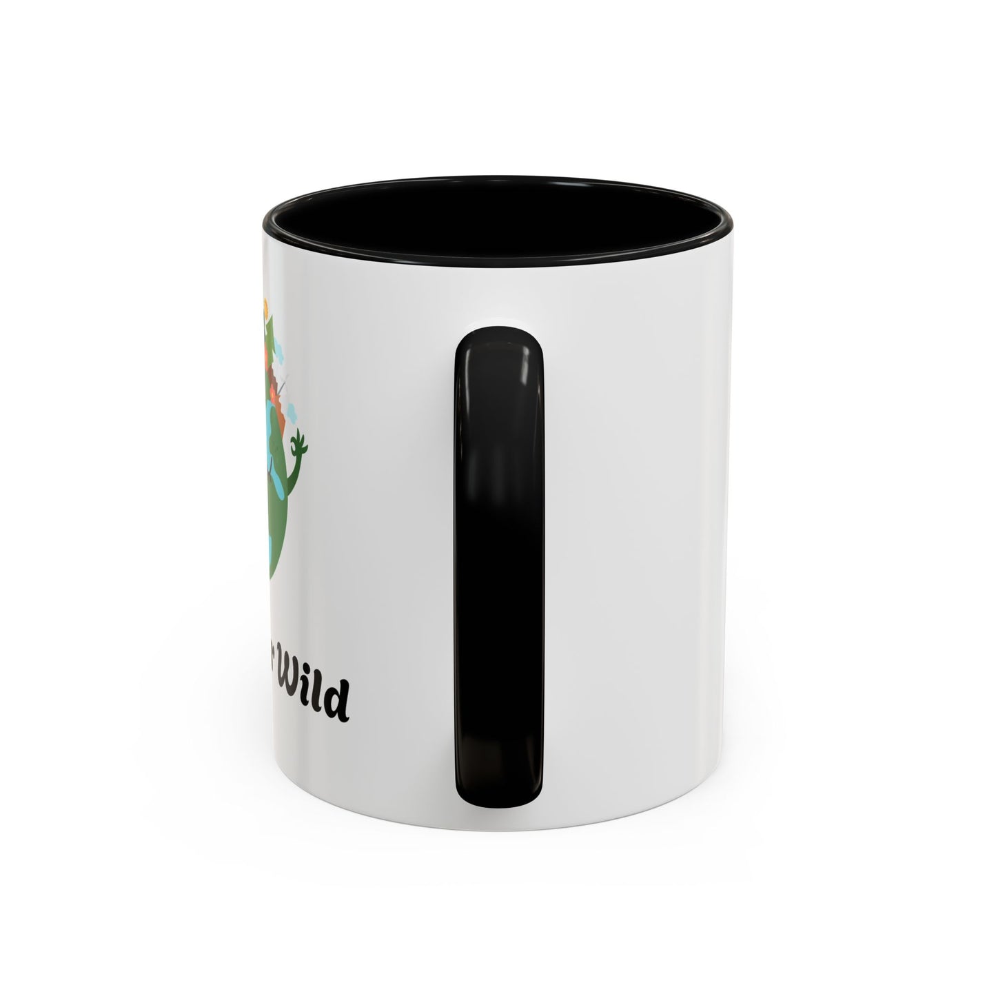 Eco-Friendly Coffee Mug - Live Your Wild Design, Earth Lover Gift, Nature Lover Mug, Cute Plant Mug, Green Living Kitchenware