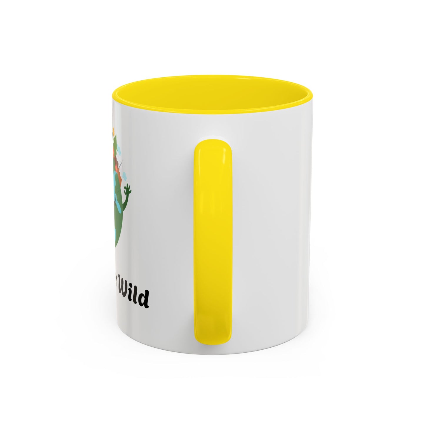Eco-Friendly Coffee Mug - Live Your Wild Design, Earth Lover Gift, Nature Lover Mug, Cute Plant Mug, Green Living Kitchenware