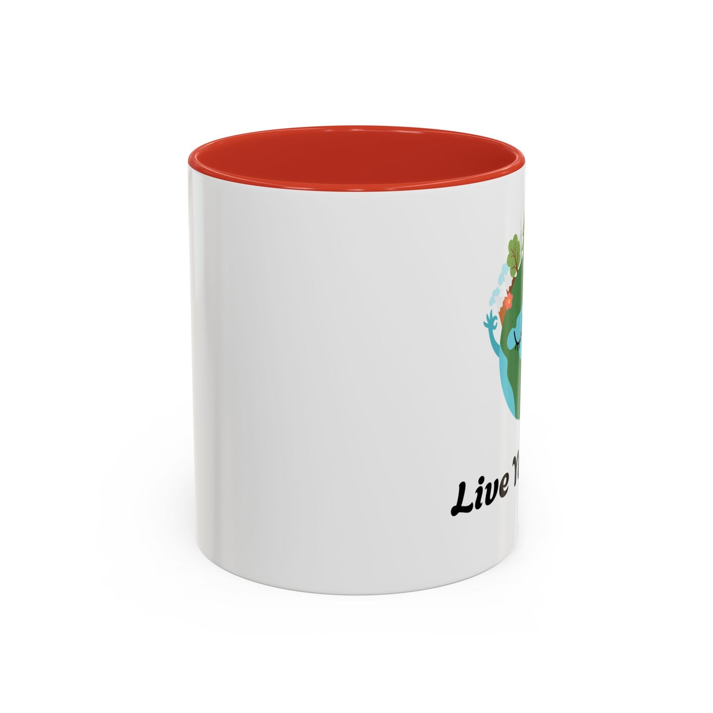 Eco-Friendly Coffee Mug - Live Your Wild Design, Earth Lover Gift, Nature Lover Mug, Cute Plant Mug, Green Living Kitchenware