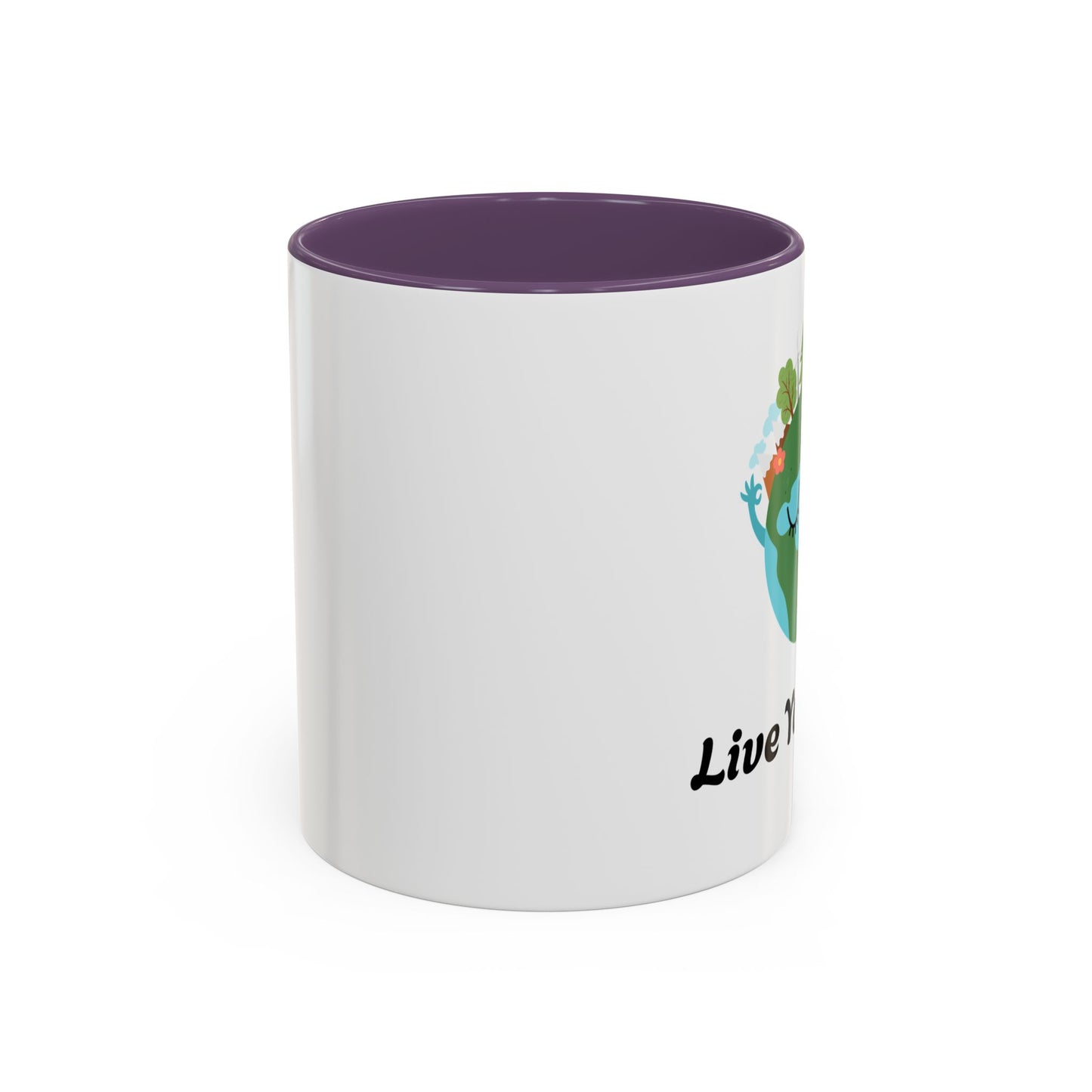 Eco-Friendly Coffee Mug - Live Your Wild Design, Earth Lover Gift, Nature Lover Mug, Cute Plant Mug, Green Living Kitchenware