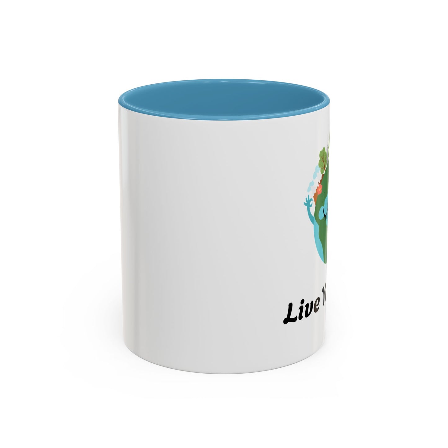Eco-Friendly Coffee Mug - Live Your Wild Design, Earth Lover Gift, Nature Lover Mug, Cute Plant Mug, Green Living Kitchenware