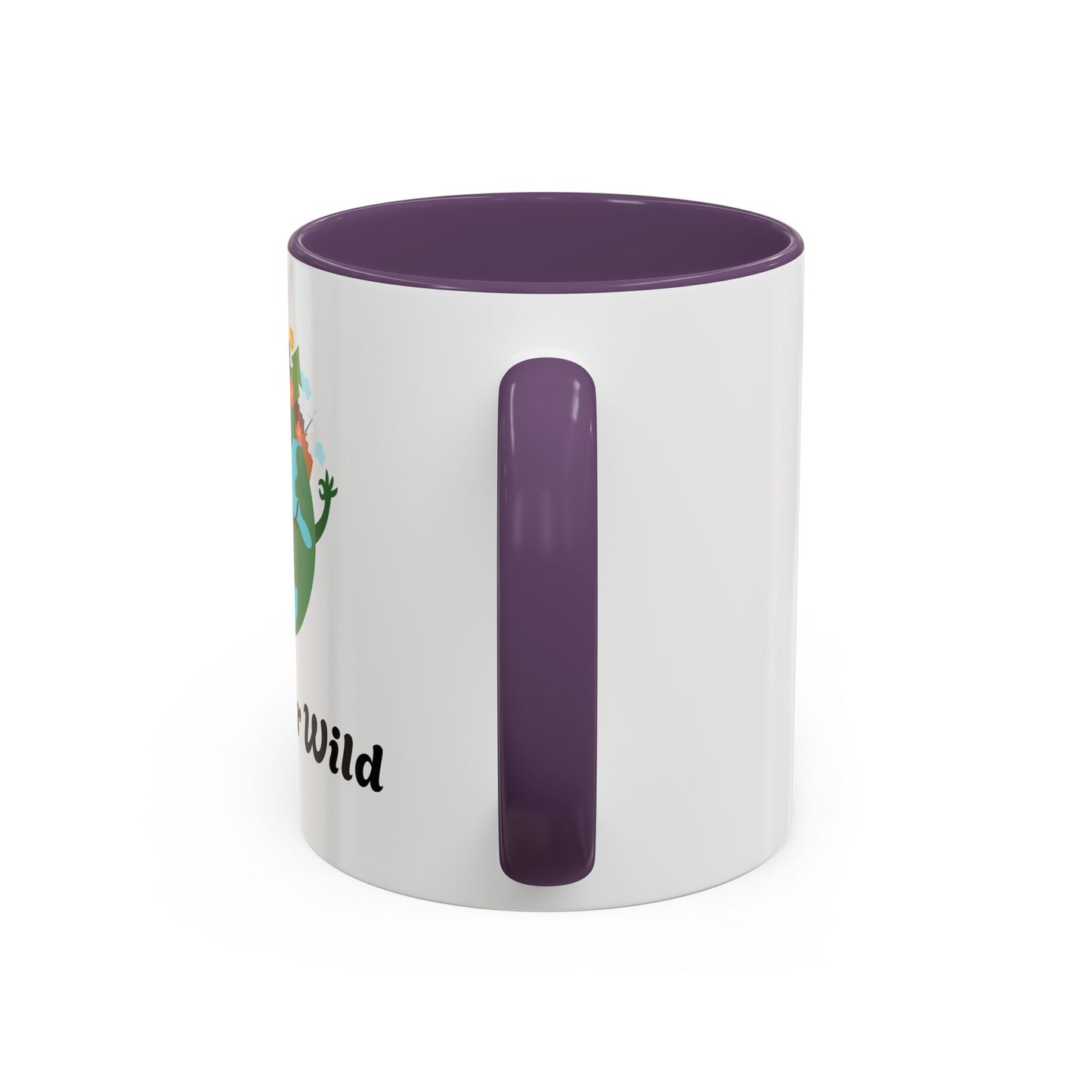 Eco-Friendly Coffee Mug - Live Your Wild Design, Earth Lover Gift, Nature Lover Mug, Cute Plant Mug, Green Living Kitchenware