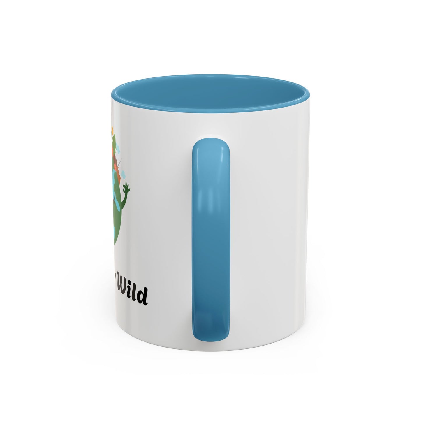 Eco-Friendly Coffee Mug - Live Your Wild Design, Earth Lover Gift, Nature Lover Mug, Cute Plant Mug, Green Living Kitchenware