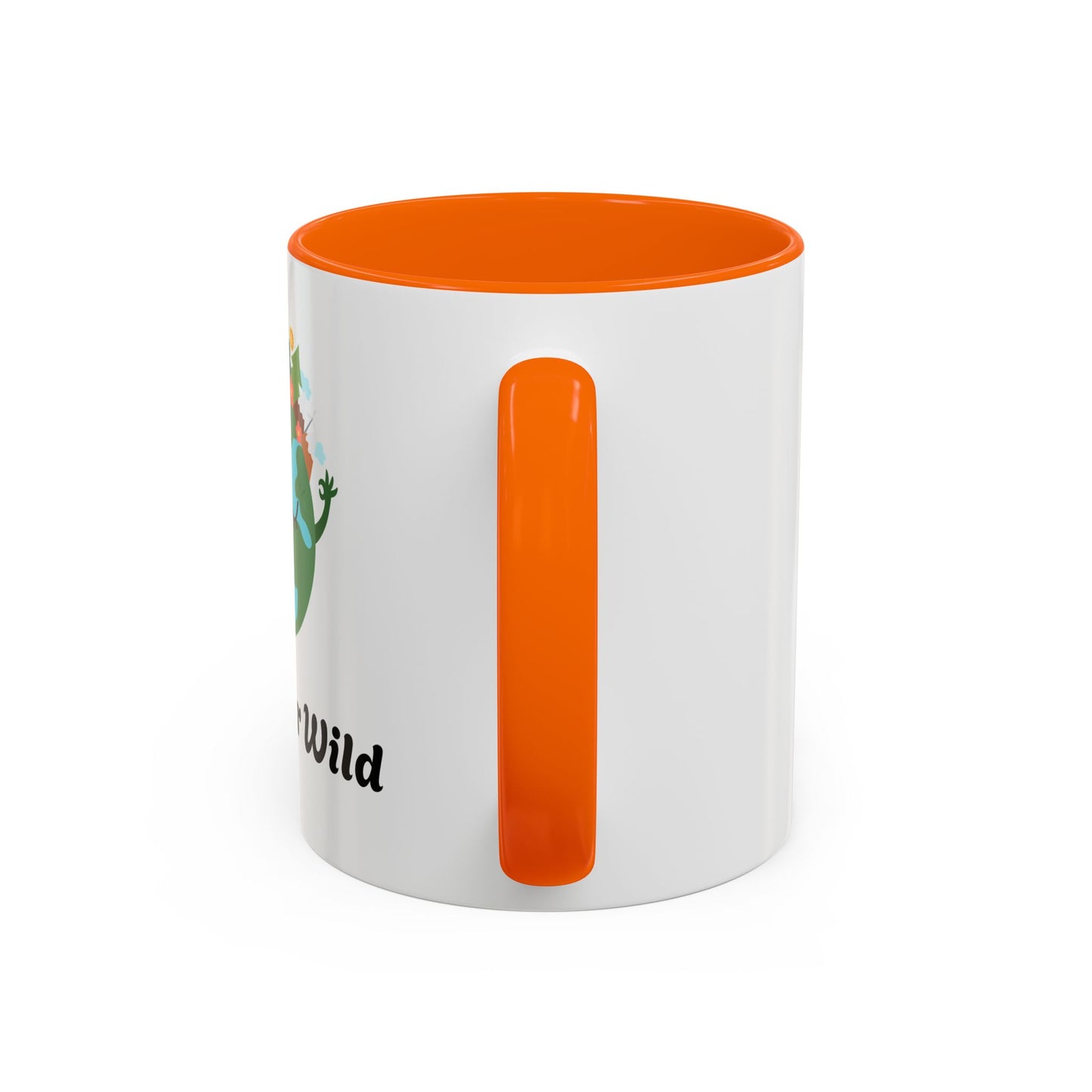 Eco-Friendly Coffee Mug - Live Your Wild Design, Earth Lover Gift, Nature Lover Mug, Cute Plant Mug, Green Living Kitchenware