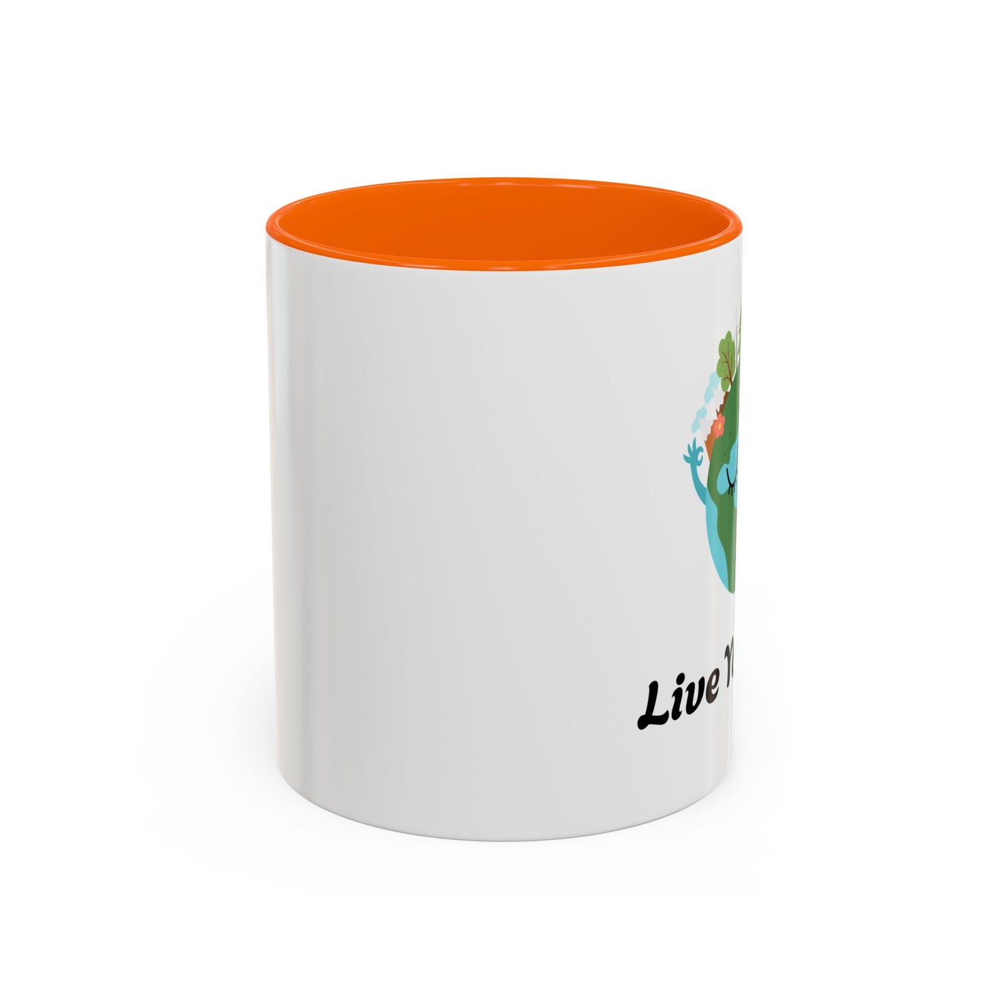 Eco-Friendly Coffee Mug - Live Your Wild Design, Earth Lover Gift, Nature Lover Mug, Cute Plant Mug, Green Living Kitchenware